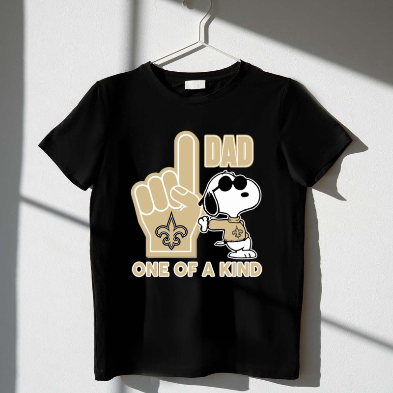 Snoopy New Orleans Saints 1 Dad One Of A Kind 1 T Shirt