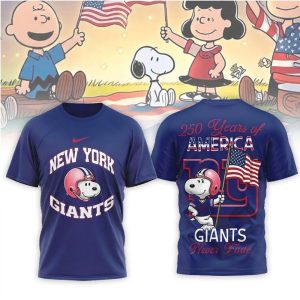 Snoopy New York Giants 250 Years of America Patriotic shirt 1.jpg