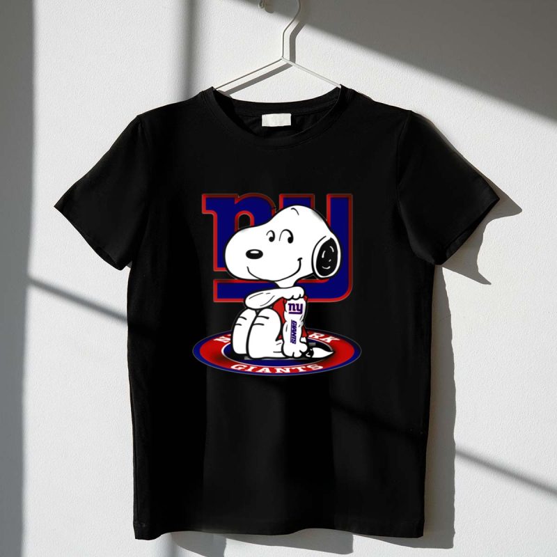 Snoopy New York Giants Nfl Collaboration With Peanuts Football Team 1 T Shirt