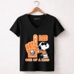 Snoopy New York Islanders 1 Dad One Of A Kind 7 Womens V Neck.jpg