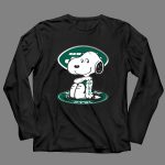 Snoopy New York Jets Football Fan Sitting Pose 4 Long Sleeves