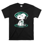 Snoopy New York Jets Football Fan Sitting Pose T Shirt 6