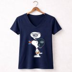 Snoopy New York Jets Helmet This Is For All U Jets Haters 5 Womens V Neck