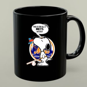 Snoopy New York Mets Fans Baseball Graphic Mets Haters Speech Bubble 1 mug.jpg