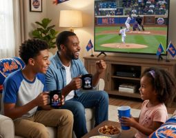 Snoopy New York Mets Mug Banner