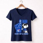 Snoopy New York Rangers 1 Dad One Of A Kind 5 Womens V Neck.jpg