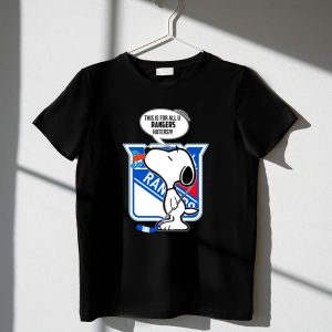 Snoopy New York Rangers Fans This Is For All U Rangers Haters Shirt