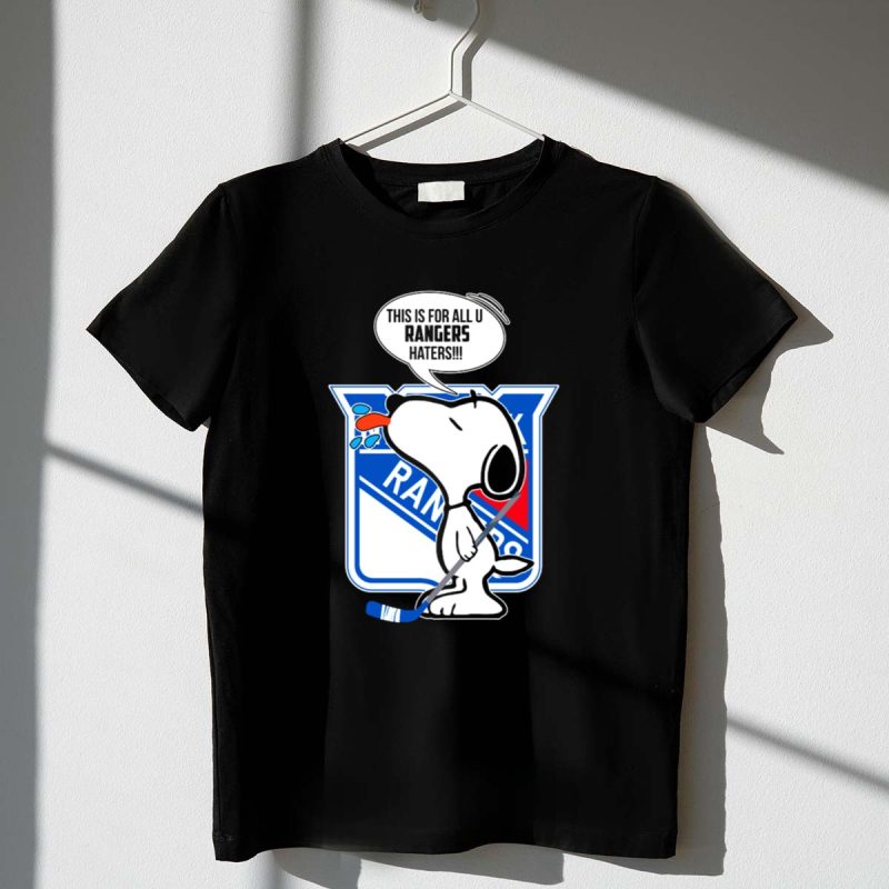 Snoopy New York Rangers Fans This Is For All U Rangers Haters 1 T Shirt