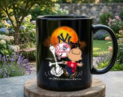 Snoopy New York Yankees Mug Banner
