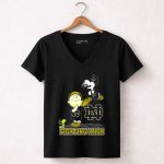 Snoopy Notre Dame Fighting Irish Peanuts Football Team Spirit 7 Womens V Neck.jpg