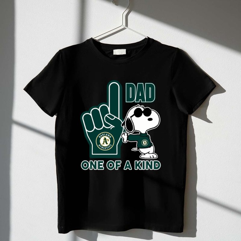 Snoopy Oakland Athletics 1 Dad One Of A Kind 1 T Shirt