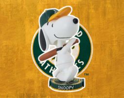 Snoopy Oakland Athletics Banner