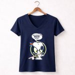 Snoopy Oakland Athletics Fans This Is For All U Athletics Haters 5 Womens V Neck.jpg