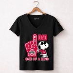 Snoopy Ohio State Buckeyes 1 Dad One Of A Kind 7 Womens V Neck.jpg