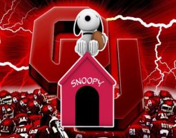 Snoopy Oklahoma Sooners Banner