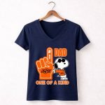 Snoopy Oklahoma State Cowboys 1 Dad One Of A Kind 5 Womens V Neck.jpg