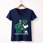 Snoopy Oregon Ducks 1 Dad One Of A Kind 5 Womens V Neck.jpg