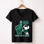 Snoopy Oregon Ducks 1 Dad One Of A Kind 7 Womens V Neck.jpg