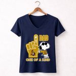 Snoopy Ottawa Senators 1 Dad One Of A Kind 5 Womens V Neck.jpg