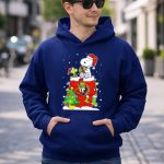 Snoopy Ottawa Senators Christmas Theme With Woodstock And Christmas Tree 8 Hoodie.jpg
