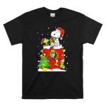 Snoopy Ottawa Senators Christmas Theme With Woodstock And Christmas Tree T Shirt 6.jpg