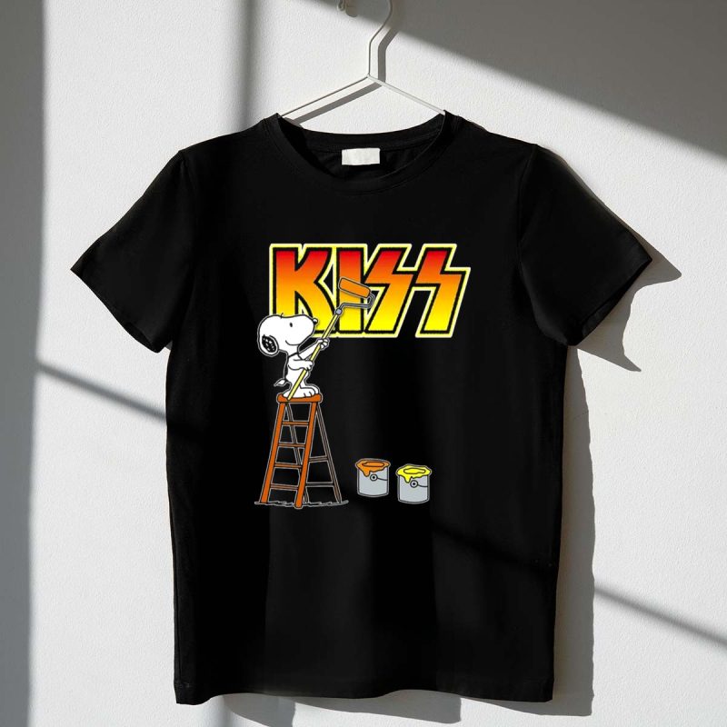 Snoopy Paint Logo Kiss Band 1 T Shirt.jpg