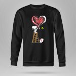 Snoopy Painting Alabama Crimson Tide Heart 9 Sweatshirt