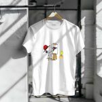 Snoopy Painting Atlanta Falcons Logo With Woodstock Observing T Shirt 6