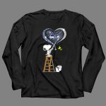 Snoopy Painting Seattle Seahawks Logo Heart With Woodstock 4 Long Sleeves