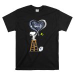 Snoopy Painting Seattle Seahawks Logo Heart With Woodstock T Shirt 6