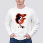 Snoopy Paints The Baltimore Orioles Logo 4 Long Sleeves