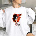 Snoopy Paints The Baltimore Orioles Logo 9 Sweatshirt