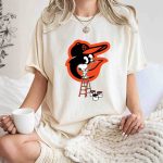 Snoopy Paints The Baltimore Orioles Logo T Shirt 7