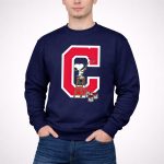 Snoopy Paints The Logo Cleveland Indians Baseball 3 Sweatshirt.jpg