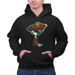 Snoopy Paints The Minnesota Wild Logo Ice Hockey 2 Hoodie.jpg