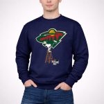 Snoopy Paints The Minnesota Wild Logo Ice Hockey 3 Sweatshirt.jpg