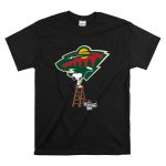 Snoopy Paints The Minnesota Wild Logo Ice Hockey T Shirt 6.jpg