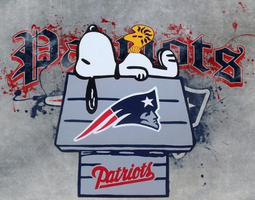 Snoopy Patriots Banner