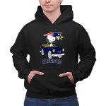 Snoopy Patriots Ride with Woodstock Football Car 2 Hoodie