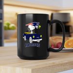 Snoopy Patriots Ride with Woodstock Football Car 2 mug.jpg