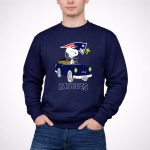 Snoopy Patriots Ride with Woodstock Football Car 3 Sweatshirt