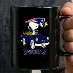 Snoopy Patriots Ride with Woodstock Football Car 3 mug.jpg