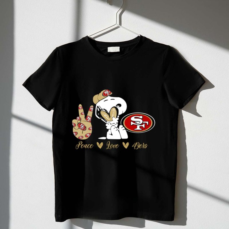 Snoopy Peace Love 49Ers Sf 1 T Shirt