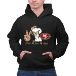 Snoopy Peace Love 49ers Sf 2 Hoodie