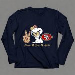 Snoopy Peace Love 49ers Sf 6 Long Sleeves