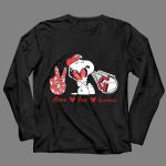 Snoopy Peace Love Cleveland Guardians Baseball Iconic Imagery With Red Heart And Cap 4 Long Sleeves.jpg