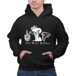 Snoopy Peace Love Falcons Atlanta Football 2 Hoodie