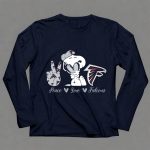Snoopy Peace Love Falcons Atlanta Football 6 Long Sleeves