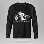 Snoopy Peace Love Falcons Atlanta Football 9 Sweatshirt