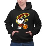 Snoopy Peanuts Cleveland Cavaliers NBA Basketball 2 Hoodie